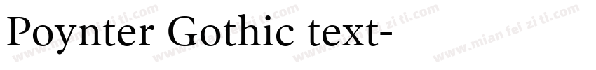 Poynter Gothic text字体转换